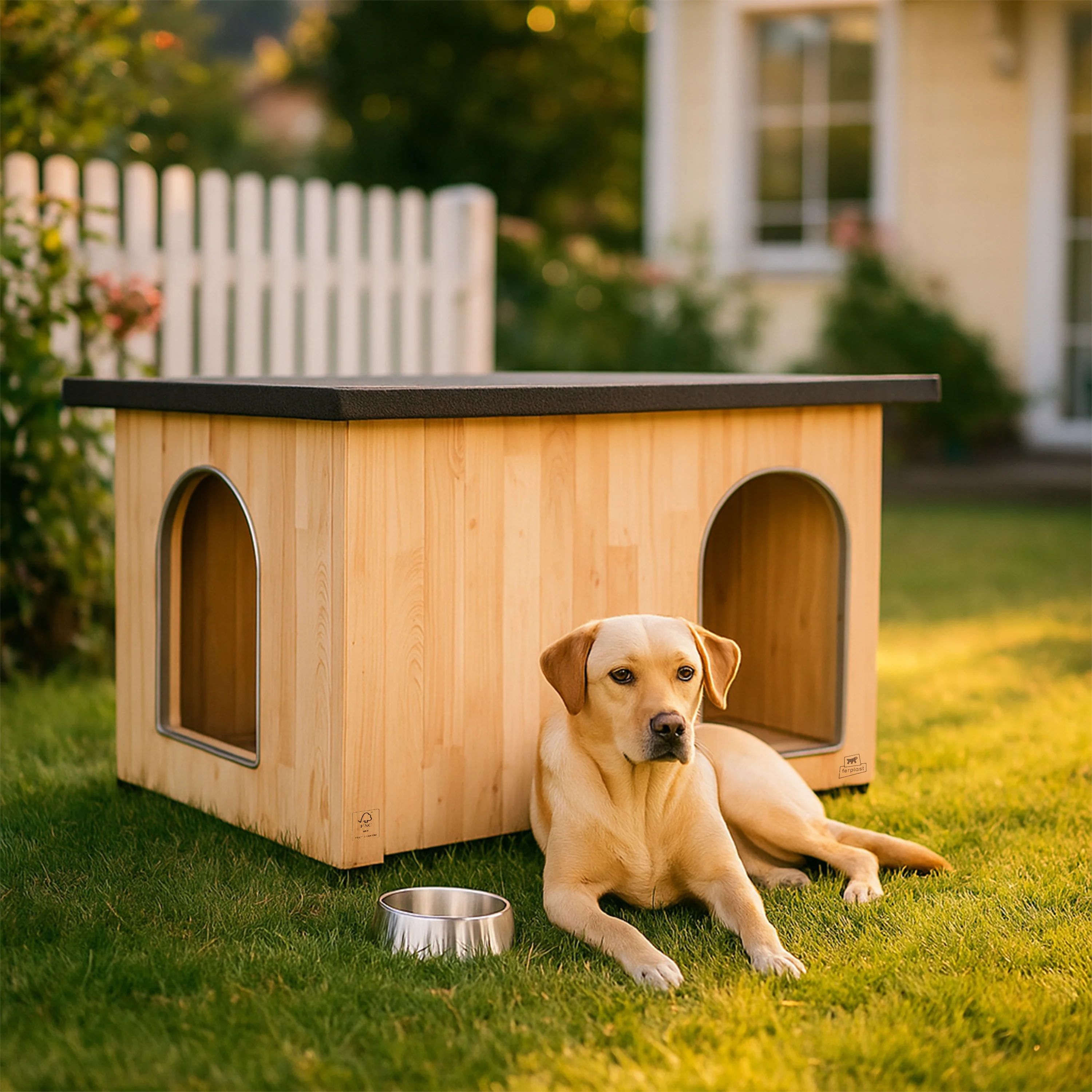 CLICKO cuccia in legno per cani - Image 17