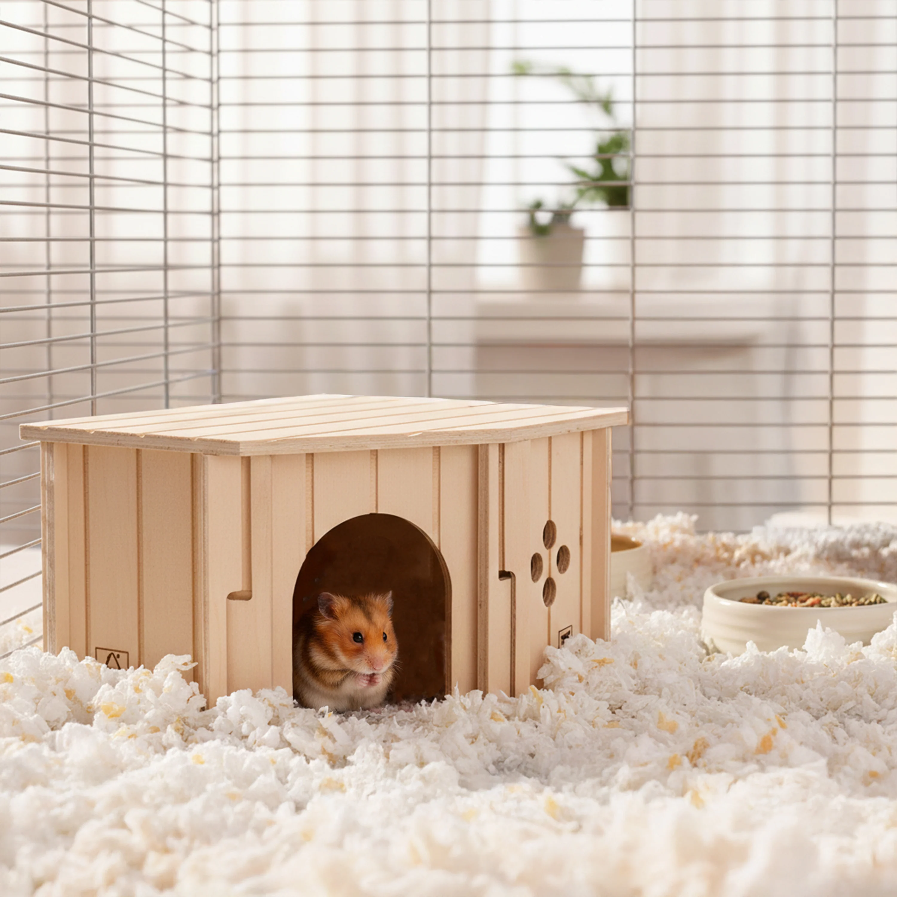 SIN CORNER Casetta in legno angolare per piccoli animali - Image 4